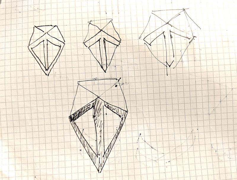 Pen and paper drawings